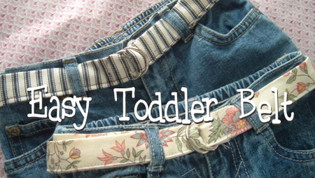 Easy Toddler Belt (& Tutorial)